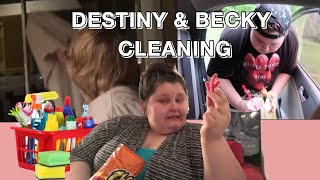 Amberlynn Reid Filming Destiny & Becky As They Clean Compilation | ALR not helping with any chores