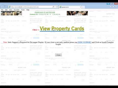How to view property card of Pune city How to view property card of Pune city