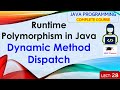 L28: Runtime Polymorphism in Java | Dynamic Method Dispatch | Java Programming Lectures in Hindi