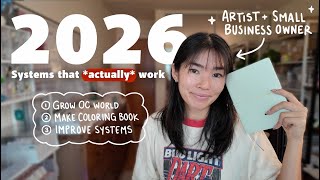 Plan With Me For 2026: Building Systems and Effective Goal Setting as an ✨Artist✨ (ADHD friendly!)