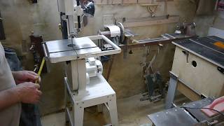 Обзор ленточного станка JWBS-14OS. Доработка. Review of the band saw JWBS-14OS. Upgrade!