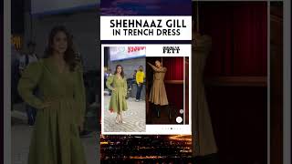 shehnaaz gill in trench dress worth Rs.4,999 #shorts #viralbhayani #varinderchawla #shehnaazgill