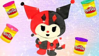 Kuromi Sanrio Using Playdoh Crafts For Kids DIY Playdough Clay art How to make