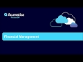 Acumatica Financial Management Overview