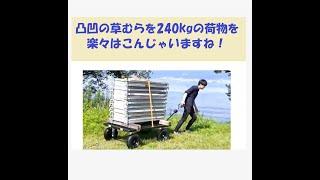 台車　おすすめ。500kg?　クサビ足場のアンチです。工事現場の未来を変えるカモの台車です。重量物も運べます。（イケメン台車）