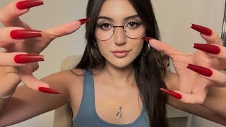 Symmetrical ASMR for people who LOVE symmetry (hand movements, trigger words, face massage)
