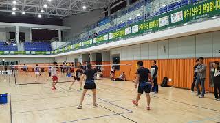 제8회 영암월출산배 배드민턴 대축제 혼복 30D준결승 김태규 최은숙VS오승진 김금임(korean badminton club game)