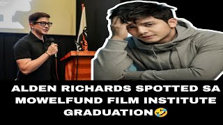 ALDEN RICHARDS SPOTTED SA MOWELFUND FILM INSTITUTE GRADUATION🤣! #kathden #aldenrichards #kathryn #yt