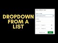▼ Easily Add DROPDOWNS From a List (Google Sheets)