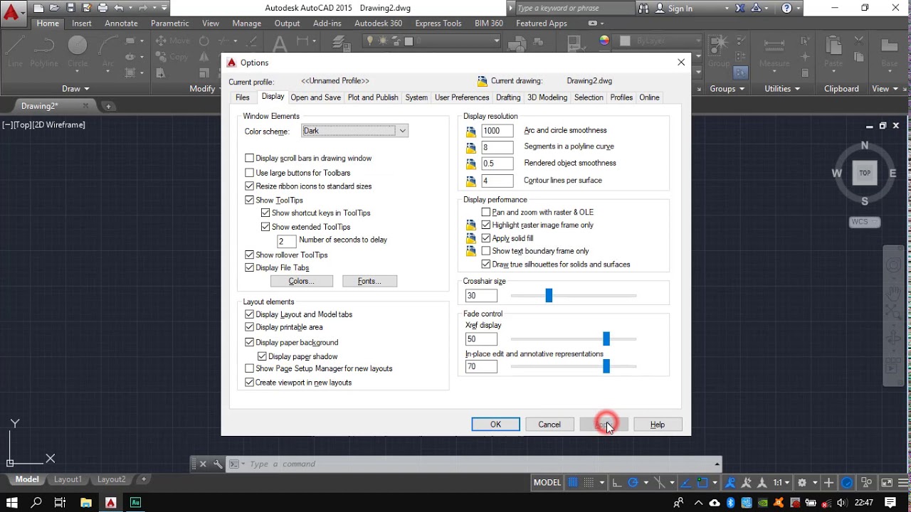 Tips Setting Awal Autocad 2015 - YouTube