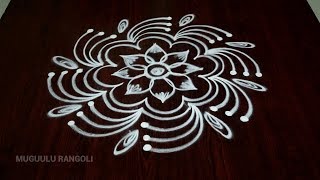 very simple rangoli small and simple rangoli chukkala muggulu simple beautiful simple rangoli