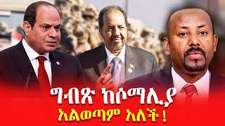 ግብጽ ከሶማሊያ አልወጣም አለች!