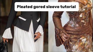 How to cut and sew this trendy pleated godet sleeve