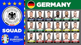 GERMANY SQUAD EURO 2024  | GERMANY SQUAD DEPTH EURO 2024 | UEFA EURO 2024 GERMANY