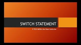 JAVA FOR BEGINNERS PART 10 ► SWITCH STATEMENT► URDU/HINDI ► LIKE SHARE SUBSCRIBE