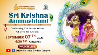 LIVE | 108 Kalash Maha Abhishekam || Sri Krishna Janmashtami-Day2 || Hare Krishna Golden Temple