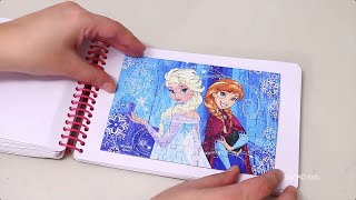 Frozen Sticker Book and Puzzles 💖  Family Fun Activities for Children