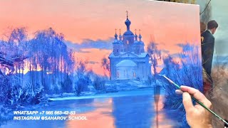 Автовебинар посвящен Рождеству Христову! Сегодня в 16:00 на Saharovs.ru мы напишем эту картину ❤️