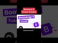 Course Preview - Bootstrap 5 #shorts