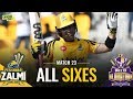 PSL 2019 Match 23: Quetta Gladiators v Peshawar Zalmi | PEL ALL SIXES