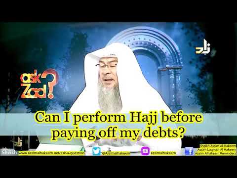 Can you go to Hajj with debt?