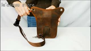 Bolso de cuero Original para hombre, bandolera de hombro peq 1