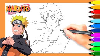 How to Color Naruto Easy Step by Step