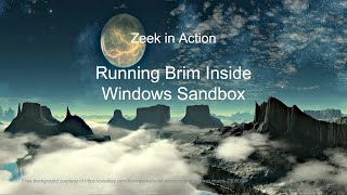 Zeek in Action, Video 13, Running Brim Inside Windows Sandbox