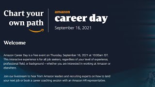 Amazon jobs India its first Career Day | Amazon Recruitment 2021 - #short