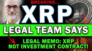 MAJOR RIPPLE XRP UPDATE! Ripple's Legal Defense Says DOCUMENT COMING Suggests XRP IS NOT A SECURITY!