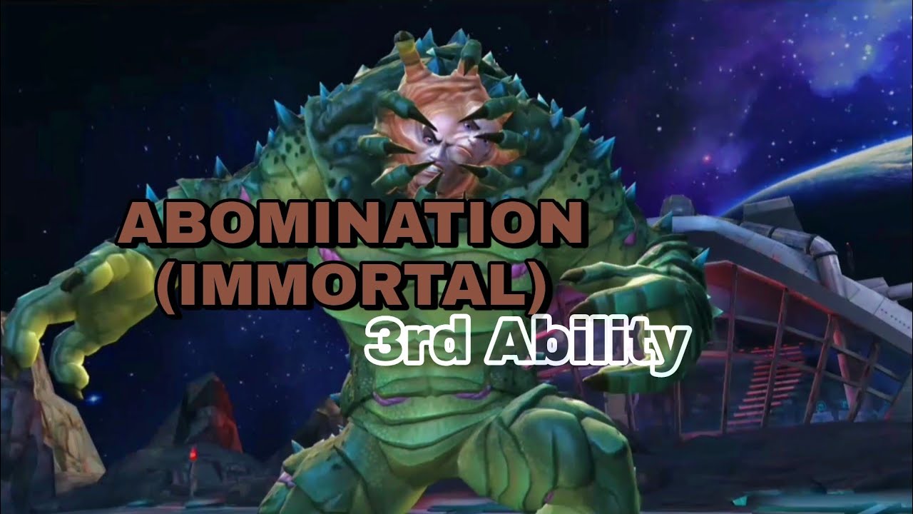 ABOMINATION (IMMORTAL) 3rd Ability Marvel Contest Of Champions - YouTube