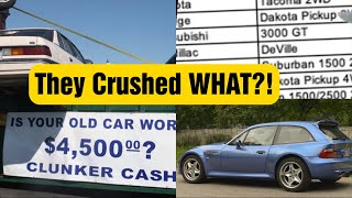 The Cash For Clunkers list (supercars)