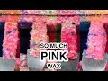 THICK pink wax scrape!!! | the best pink scrapey scrapey‘s