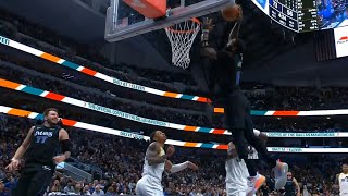 Luka Doncic alley oop to Kyrie Irving for dunk has everyone shocked 😱