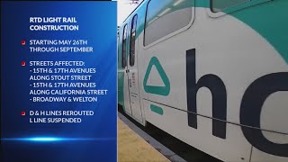 RTD to suspend several light rail lines in downtown Denver