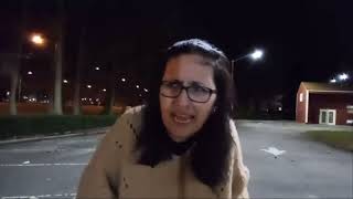 nakedandlaughing has a wholesome night in a parking lot with her jump rope