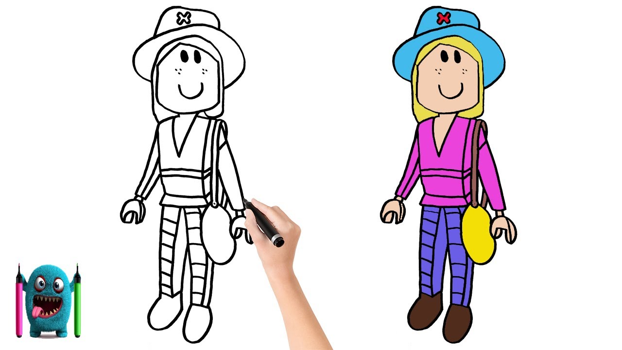 Roblox Kız Nasıl Çizerim How To Draw Roblox Girl - YouTube