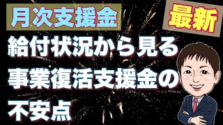 最新【月次支援金 給付状況】から見る事業復活支援金の不安点