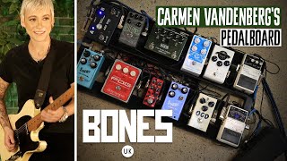 Carmen Vandenberg's Pedalboard for Bones UK Soft Tour 2024