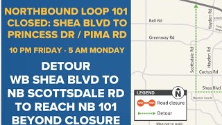 Freeway closures planned in Scottsdale and Phoenix for Father’s Day Weekend