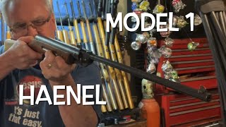 1920’s Haenel Model 1 177 beak barrel pellet rifle full review and plinking!