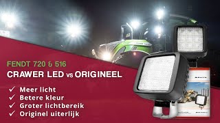 CRAWER LED vs Origineel - Fendt 720 \u0026 516 Vario Test