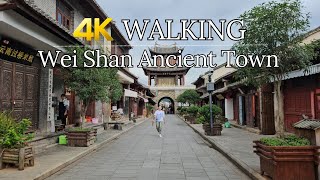 4k China Walking Tour | Chinese Ancient Town China ~ Weishan Yunnan