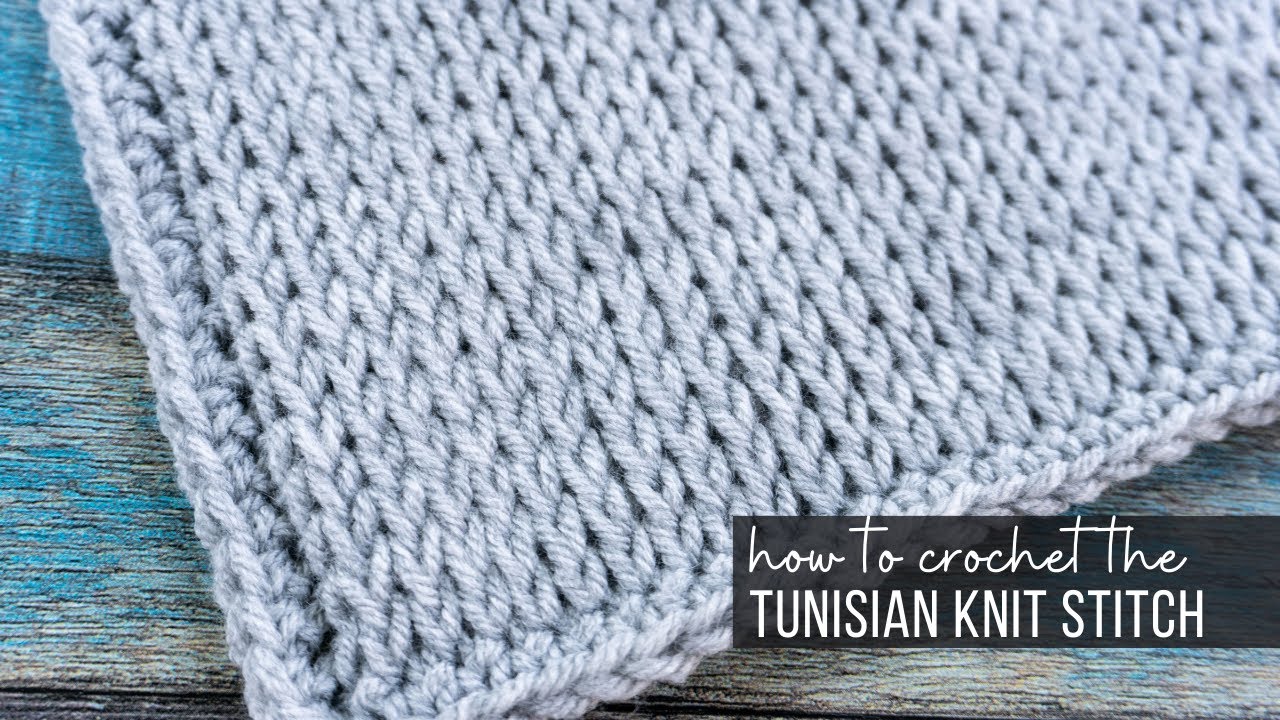 Tunisian Knit Stitch Tutorial - YouTube