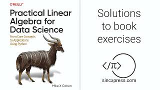 Linear algebra for data science, chapter 7 exercise 2 (numpy correlation and source code)