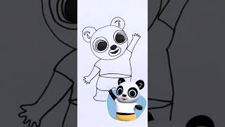 Learn how to draw Pando #Shorts | Bing Shorts