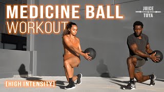 Full Body Medicine Ball HIIT Workout + Giveaway (For Advanced and Beginners)