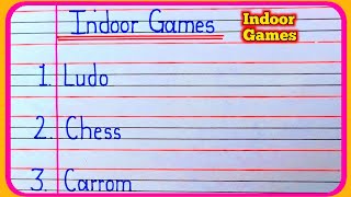 Indoor games | Indoor games in English | Indoor games name | ghar mein khelne wale khelon ke naam