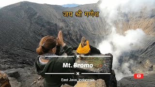 GANESH Ji at the top of INDONESIAN MOUNTAIN | Mt BROMO | ACTIVE VOLCANO