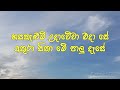 hasa kelum uda weva හස කැළුම් උදා වේවා karaoke neela wikramasinghe sinhala karaoke without voice